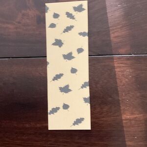 Leaf Patterned Yellow Bookmark